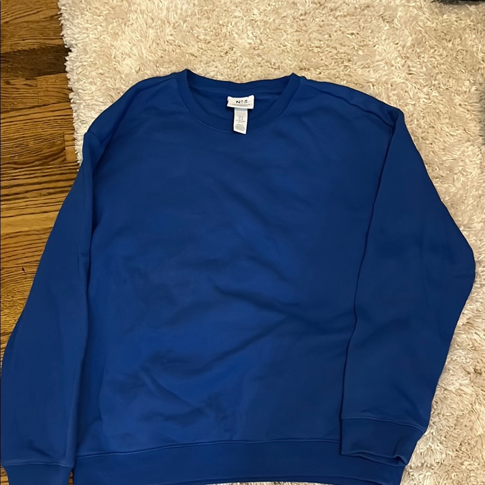 H&M Blue Crewneck Sweater Cozy and Classic